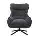 Draaibare fauteuil Vera Donkergrijs