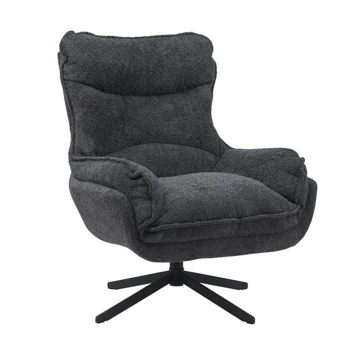 Draaibare fauteuil Vera Donkergrijs