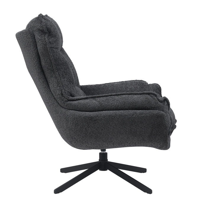 Draaibare fauteuil Vera Donkergrijs