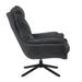 Draaibare fauteuil Vera Donkergrijs