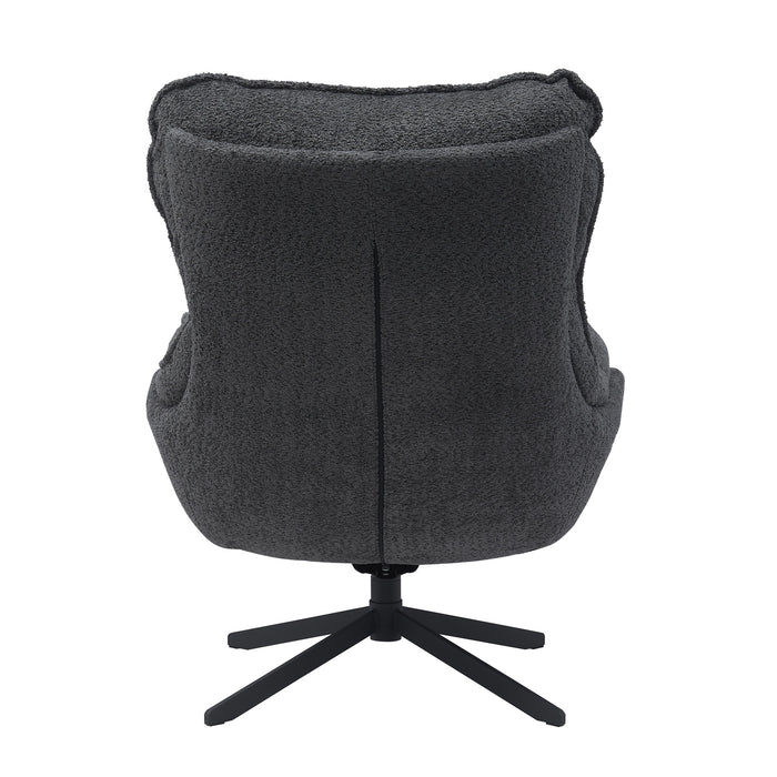 Draaibare fauteuil Vera Donkergrijs