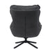 Draaibare fauteuil Vera Donkergrijs