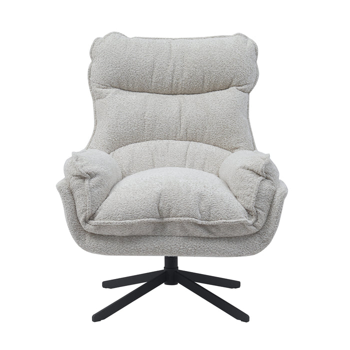 Draaibare fauteuil Vera Off white