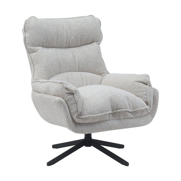 Draaibare fauteuil Vera Off white