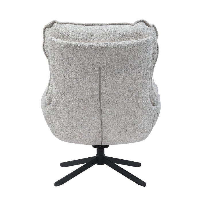 Draaibare fauteuil Vera Off white