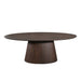 Ovale eettafel Solana Bruin Mangohout 210 cm
