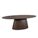 Ovale eettafel Solana Bruin Mangohout 240 cm