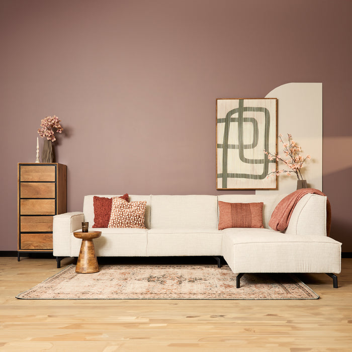 MySofa Floris Hoekbank Baltimore Beige 2,5 zits+Divan Rechts