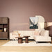 MySofa Floris Hoekbank Velvet Beige 2,5 zits+Divan Rechts