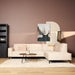 MySofa Floris Hoekbank Velvet Beige 2,5 zits+Divan Rechts