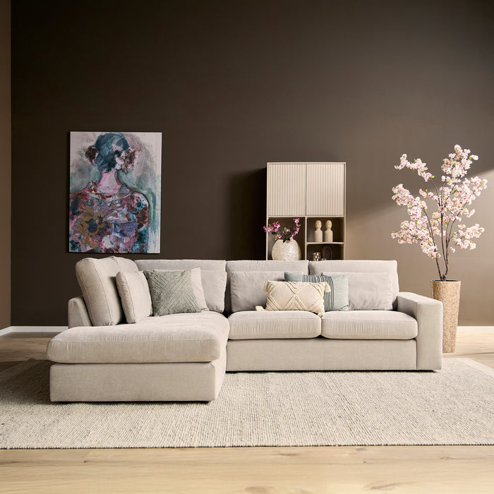 MySofa Jesse Hoekbank Beige 2,5 zits+Divan Rechts