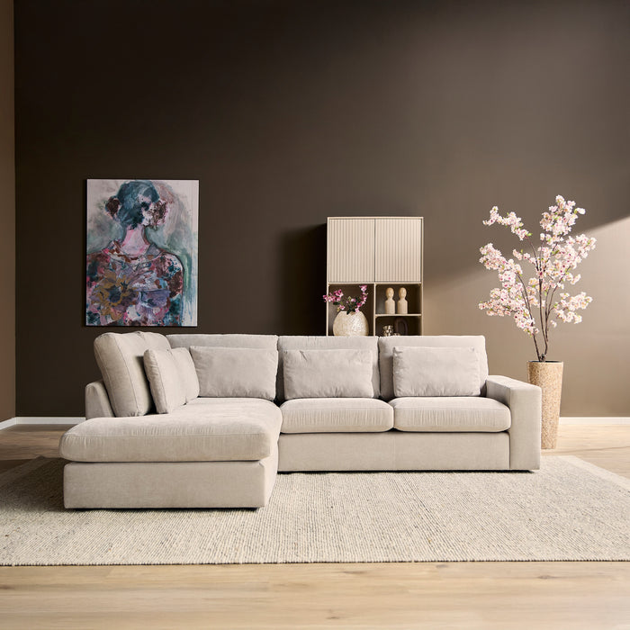 MySofa Jesse Hoekbank Beige 2,5 zits+Divan Rechts