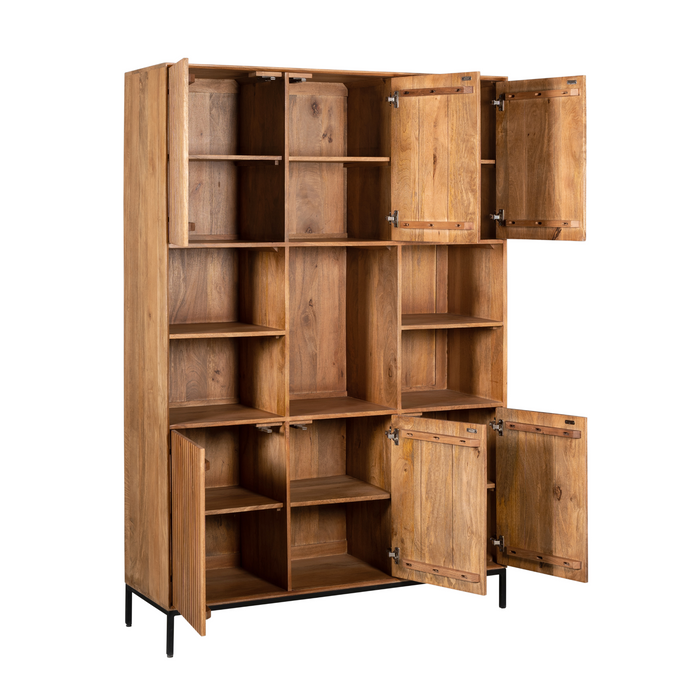 Vakkenkast Madison XL Naturel Mangohout 135 cm