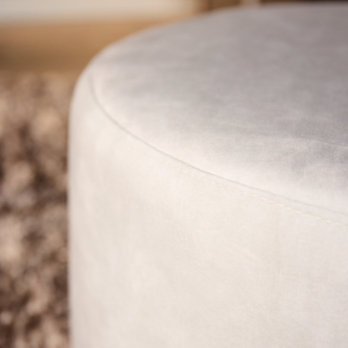 Ronde Hocker Creme 80 cm | Adore 102