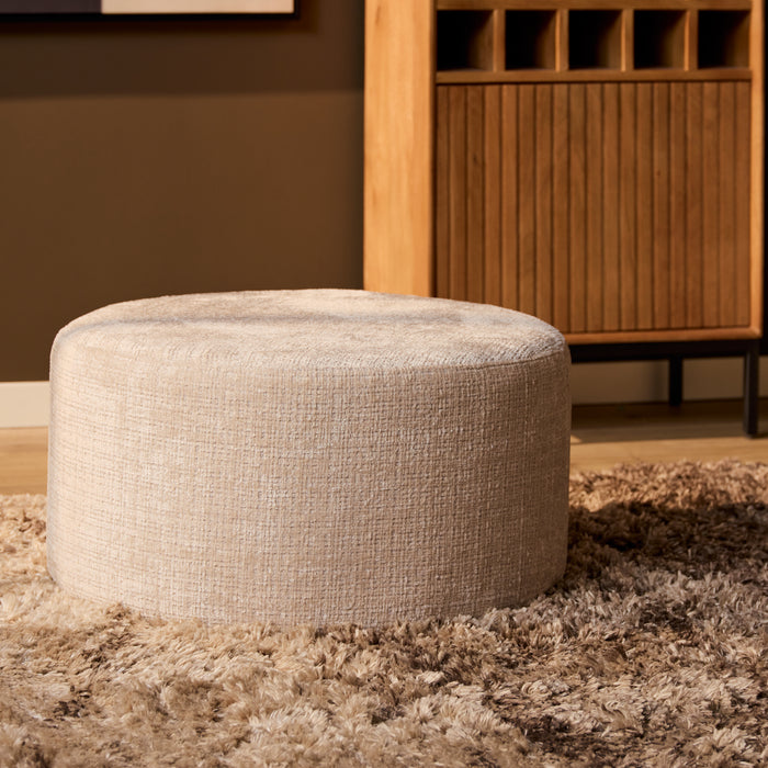 Ronde Hocker Naturel 60 cm | Cremona 02