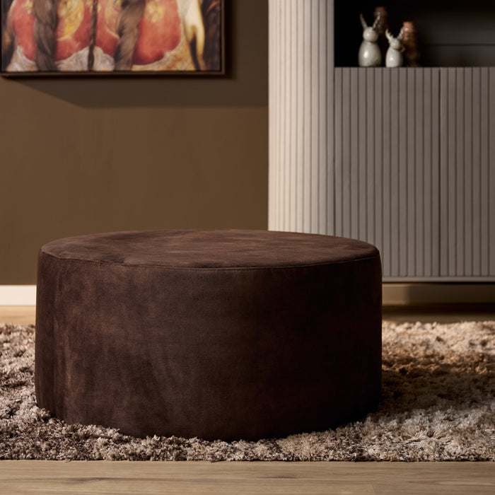 Ronde Hocker Bruin 80 cm | Adore 108