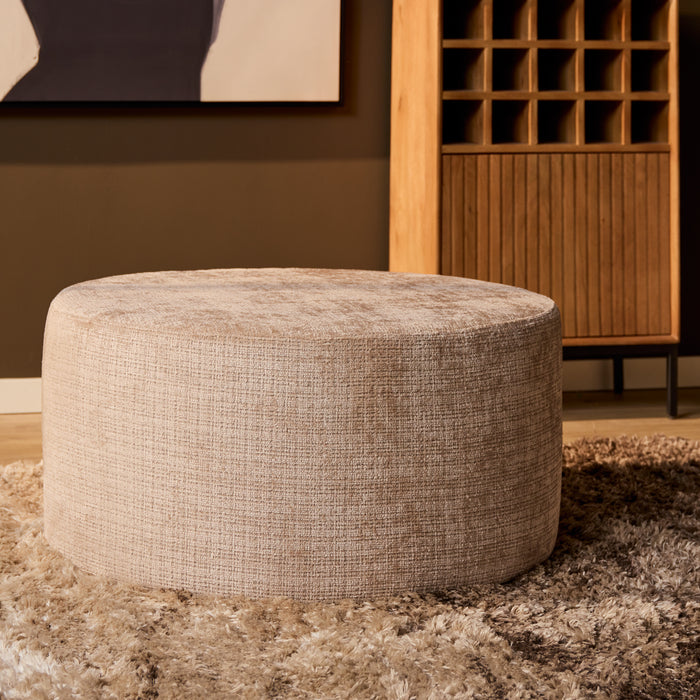 Ronde Hocker Beige 80 cm | Cremona 14