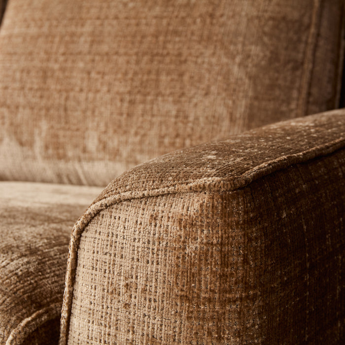 MySofa Teddy Hoekbank Cinnamon Divan Links+2,5 zits