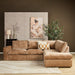 MySofa Teddy Hoekbank Cinnamon 2,5 zits+Divan Rechts