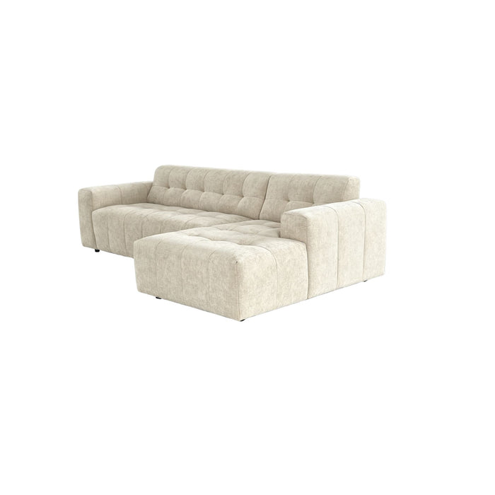 MySofa Ruby Loungebank Beige  2,5 zits AL + Lounge R