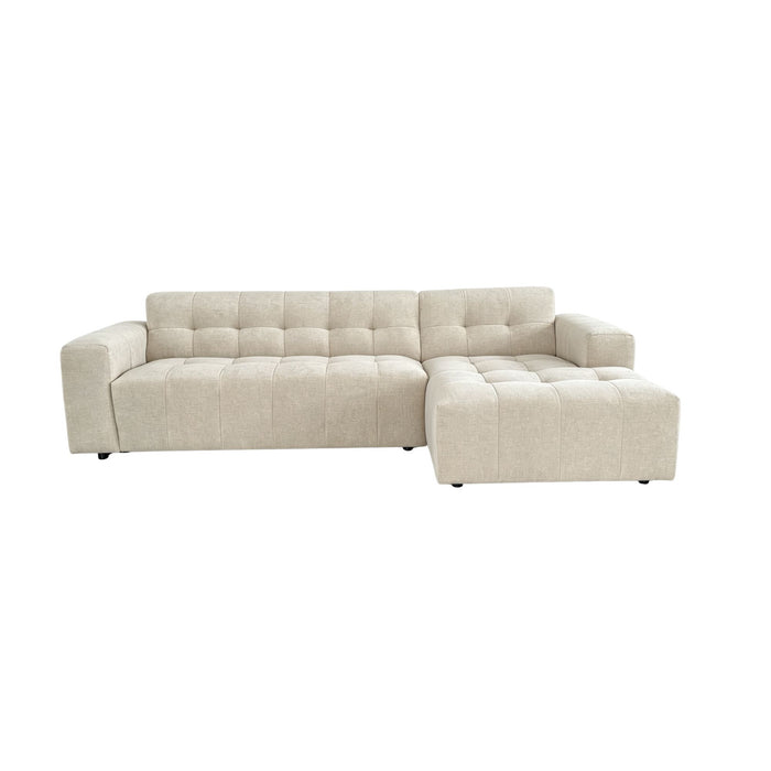 MySofa Ruby Loungebank Beige  2,5 zits AL + Lounge R