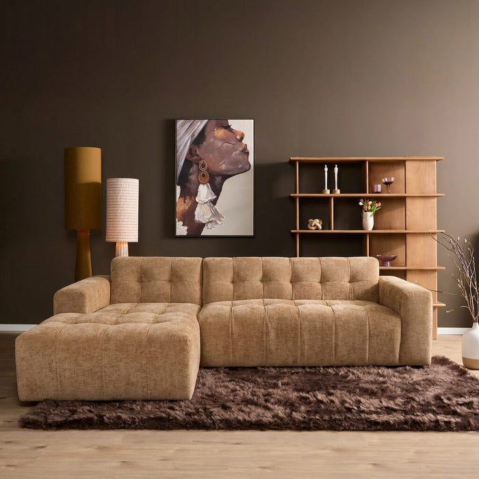 MySofa Ruby Loungebank Camel Lounge L + 2,5 zits AR