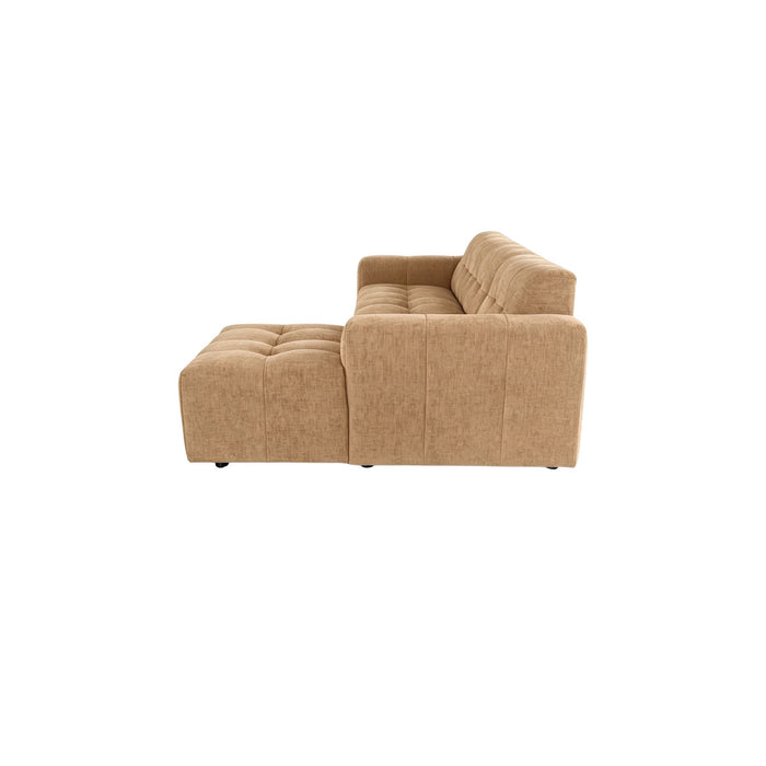 MySofa Ruby Loungebank Camel 2,5 zits AL + Lounge R