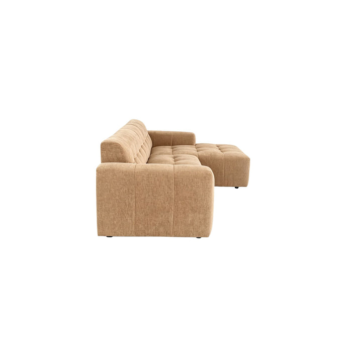 MySofa Ruby Loungebank Camel 2,5 zits AL + Lounge R