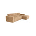 MySofa Ruby Loungebank Camel 2,5 zits AL + Lounge R