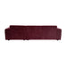 MySofa Ruby Loungebank Paars  2,5 zits AL + Lounge R