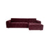 MySofa Ruby Loungebank Paars  2,5 zits AL + Lounge R