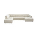 MySofa Ruby U-bank Beige Ottomane L + 2,5 + Lounge R