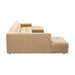 MySofa Ruby U-bank Camel Ottomane L + 2,5 + Lounge R