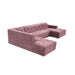MySofa Ruby U-bank Paars Ottomane L + 2,5 + Lounge R