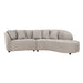MySofa Novi Hoekbank Licht Grijs 3 zits + Lounge R