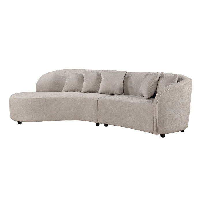 MySofa Novi Hoekbank Licht  Grijs Lounge L + 3 zits