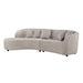 MySofa Novi Hoekbank Licht  Grijs Lounge L + 3 zits