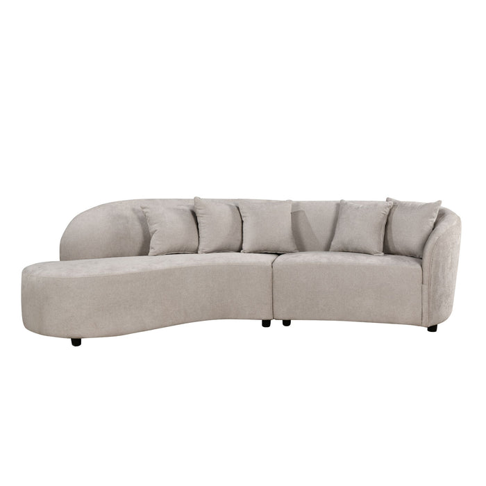 MySofa Novi Hoekbank Licht  Grijs Lounge L + 3 zits