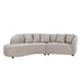 MySofa Novi Hoekbank Licht  Grijs Lounge L + 3 zits