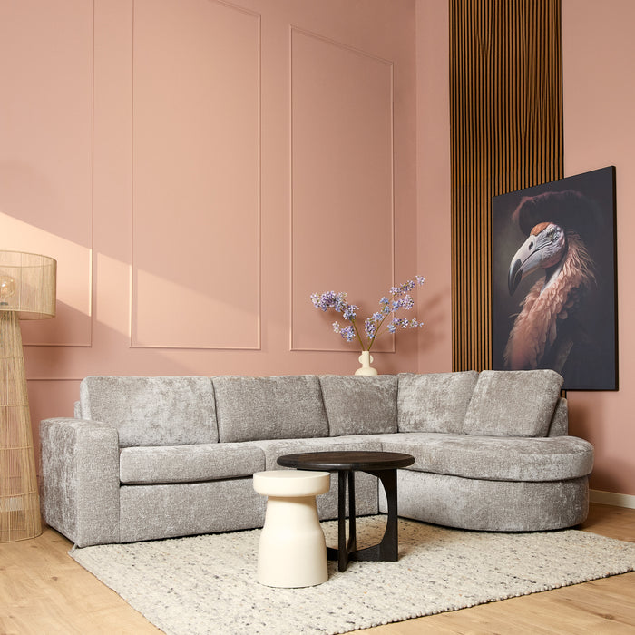 MySofa Alma Hoekbank Greige  2,5 zits+Divan Rechts