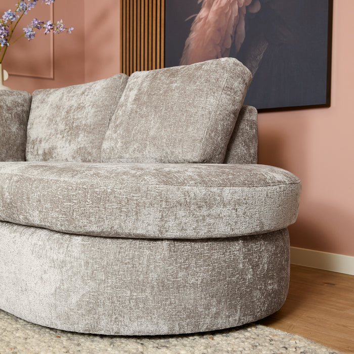 MySofa Alma Hoekbank Greige  2,5 zits+Divan Rechts