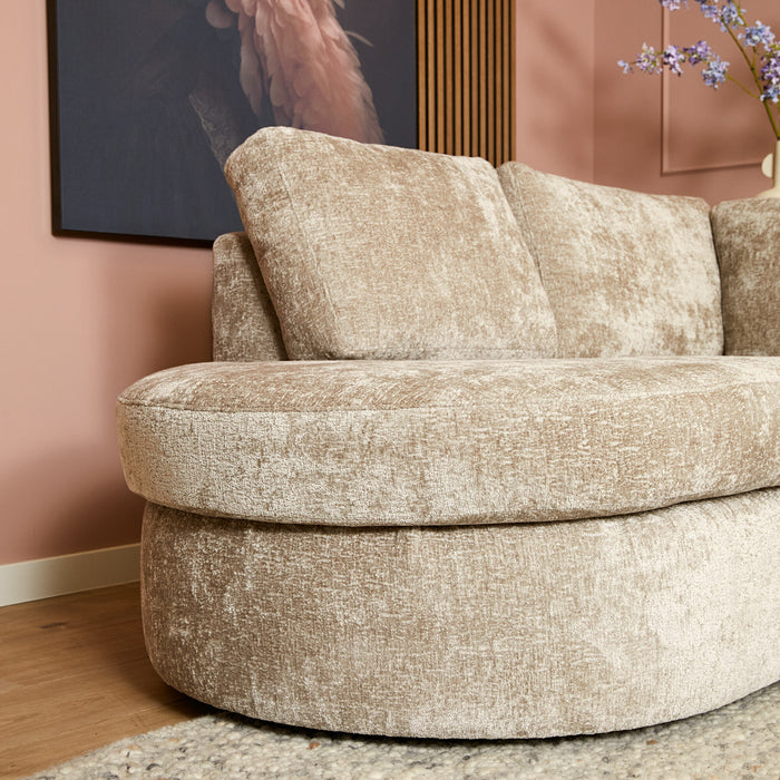 MySofa Alma Hoekbank Greige Divan Links+2,5 zits