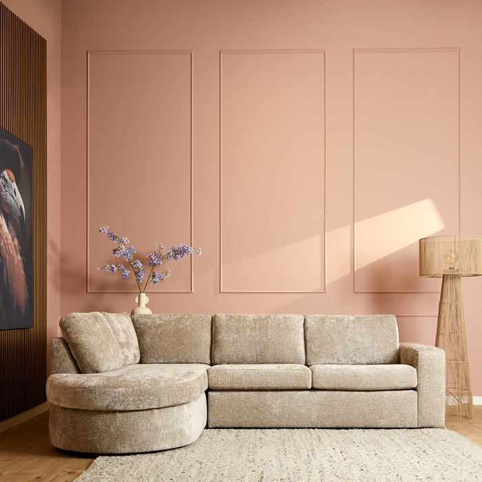 MySofa Alma Hoekbank Greige Divan Links+2,5 zits