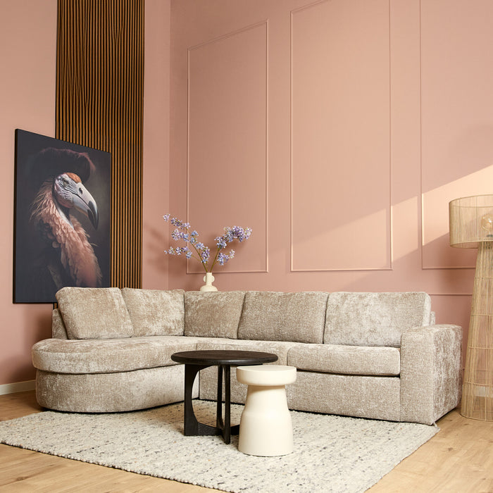 MySofa Alma Hoekbank Greige Divan Links+2,5 zits