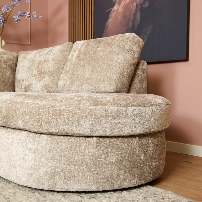 MySofa Alma Hoekbank Greige Divan Links+2,5 zits