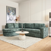 MySofa Alma Hoekbank Groen Divan Links+2,5 zits