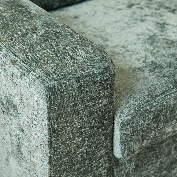 MySofa Alma Hoekbank Groen 2,5 zits+Divan Rechts