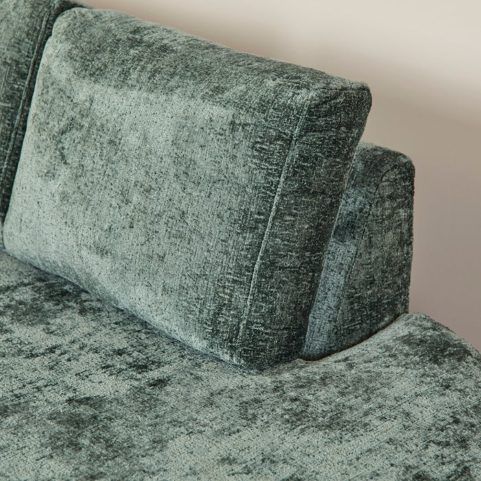MySofa Alma Hoekbank Groen 2,5 zits+Divan Rechts