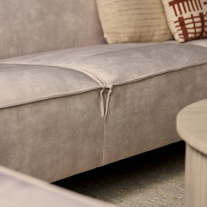 MySofa Floris U-Bank Velvet Beige