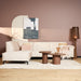 MySofa Floris Hoekbank Velvet Beige Divan Links+2,5 zits